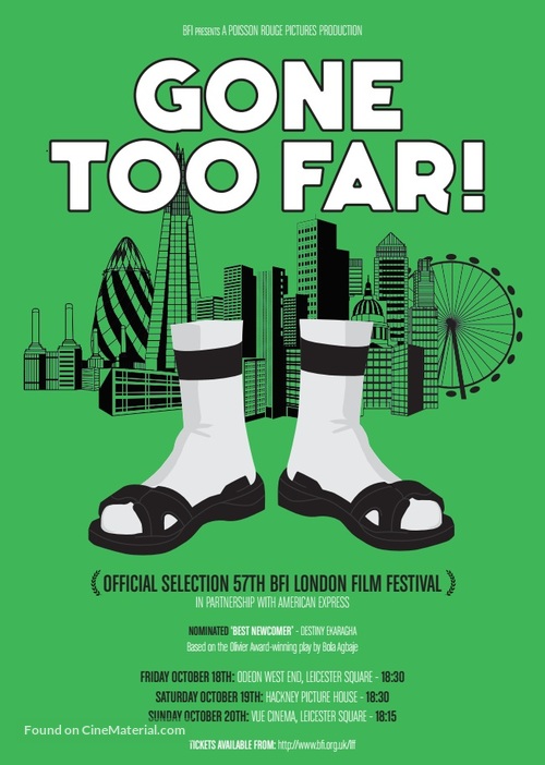 Gone Too Far - British Movie Poster