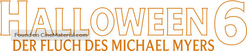 Halloween: The Curse of Michael Myers - German Logo