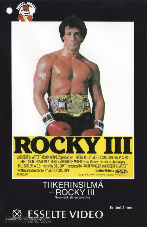 Rocky III - Finnish Movie Cover