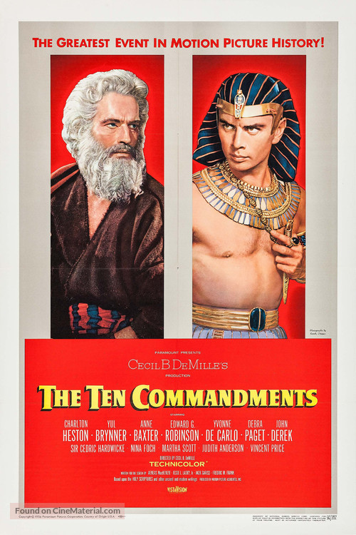 The Ten Commandments - Movie Poster