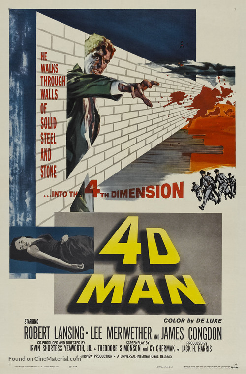 4D Man - Theatrical movie poster