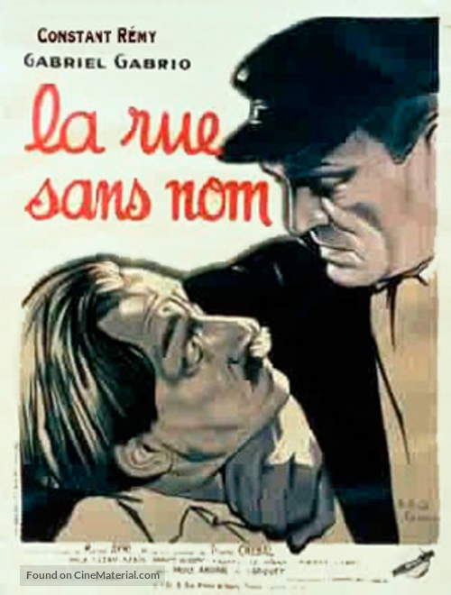 La rue sans nom - French Movie Poster