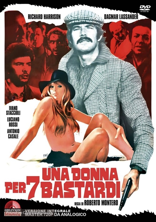 Una donna per 7 bastardi - Italian DVD movie cover