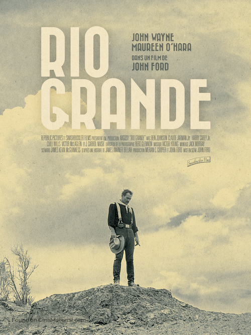Rio Grande - French Re-release movie poster