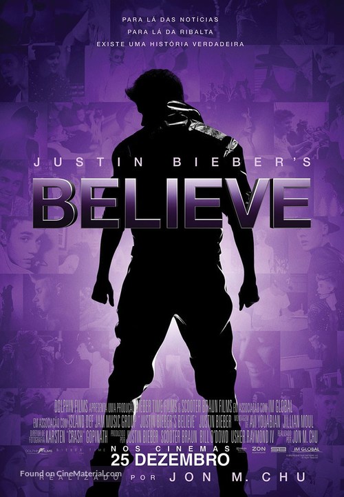 Justin Bieber&#039;s Believe - Portuguese Movie Poster