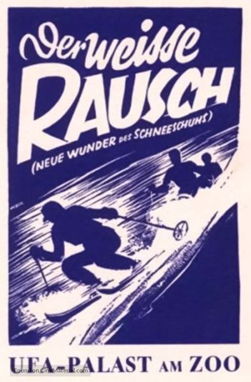 Der wei&szlig;e Rausch - Neue Wunder des Schneeschuhs - German Movie Cover