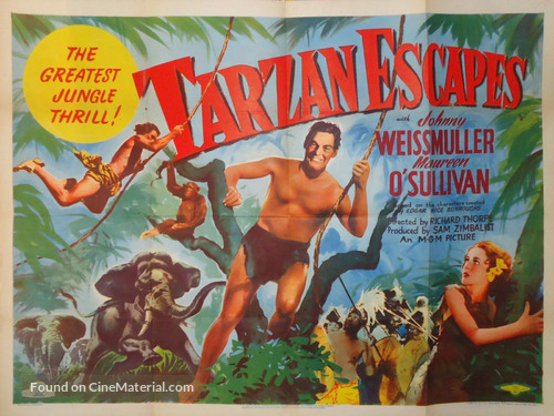 Tarzan Escapes - British Movie Poster