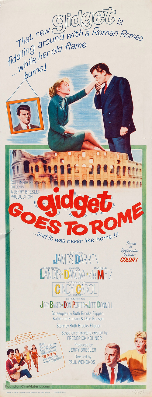 Gidget Goes to Rome - Movie Poster