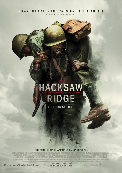 Hacksaw Ridge - Finnish Movie Poster