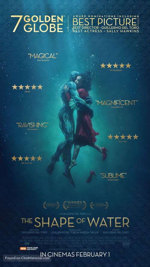 The Shape of Water - Singaporean Movie Poster