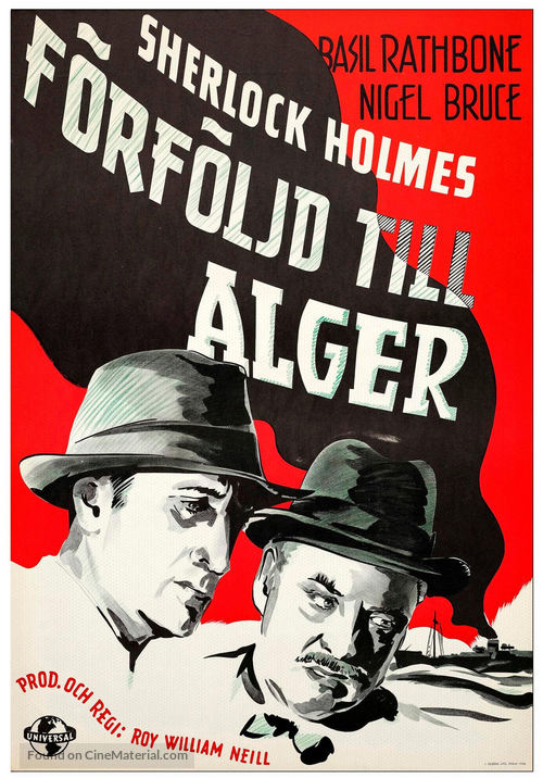 Pursuit to Algiers - Swedish Movie Poster