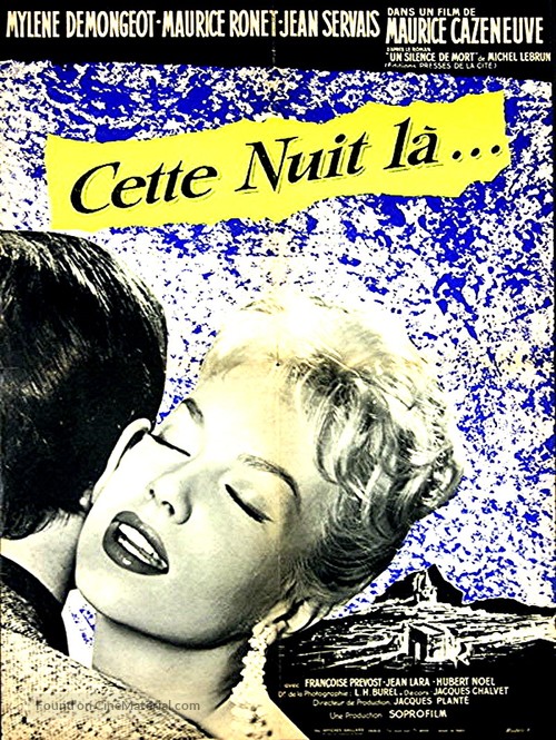 Cette nuit-l&agrave; - French Movie Poster