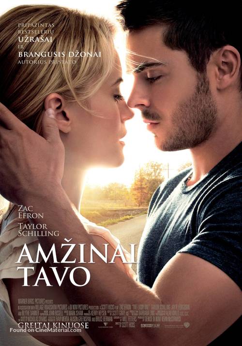 The Lucky One - Lithuanian Movie Poster