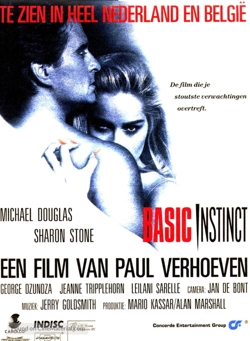 Basic Instinct - Dutch Movie Poster