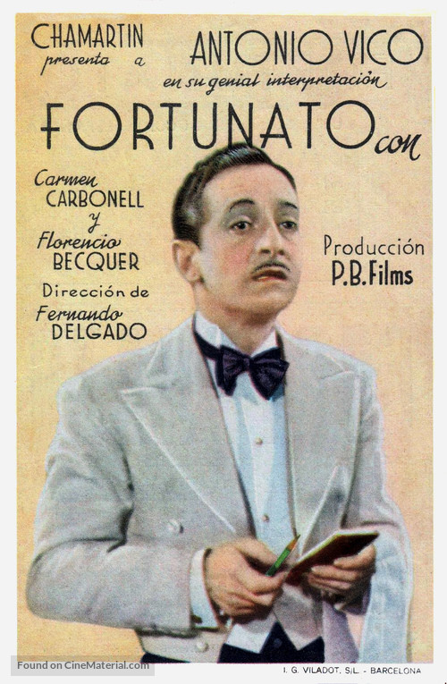 Fortunato - Spanish Movie Poster