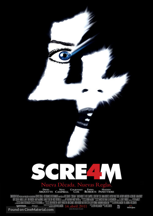 Scream 4 - Chilean Movie Poster