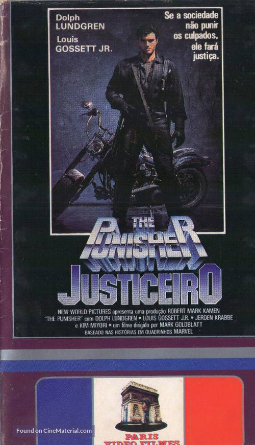The Punisher - Brazilian VHS movie cover