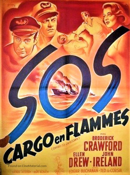 Cargo to Capetown - French Movie Poster