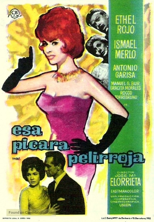 Esa p&iacute;cara pelirroja - Spanish Movie Poster