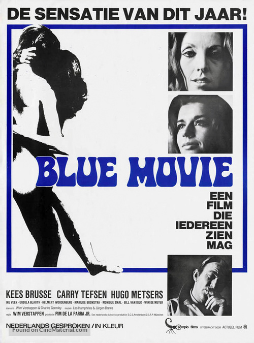 Blue Movie - Dutch Movie Poster