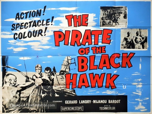 The Pirate of the Black Hawk - British Movie Poster