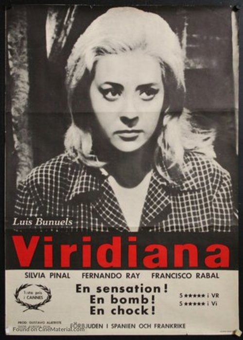 Viridiana - Swedish Movie Poster