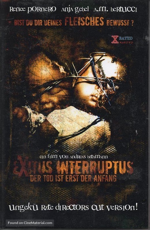 Exitus interruptus - Der Tod ist erst der Anfang - German DVD movie cover