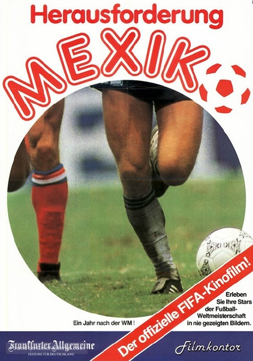 Hero: The Official Film of the 1986 FIFA World Cup - German Movie Poster