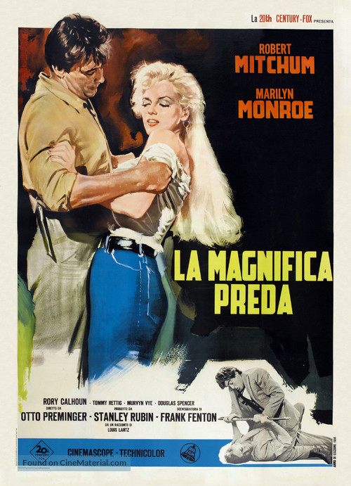 River of No Return - Italian Re-release movie poster