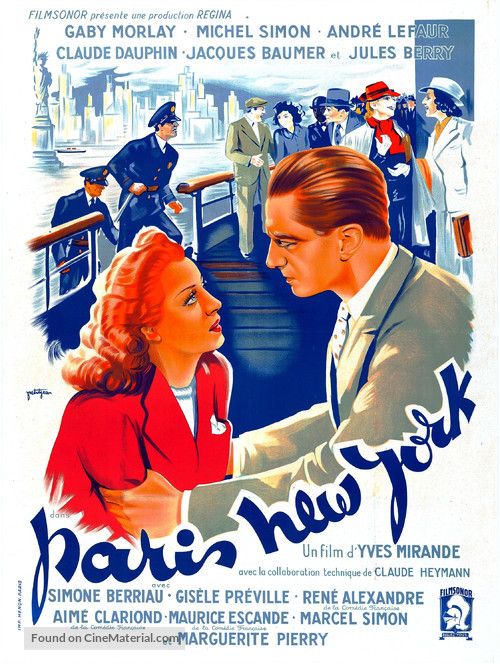 Paris New-York - French Movie Poster