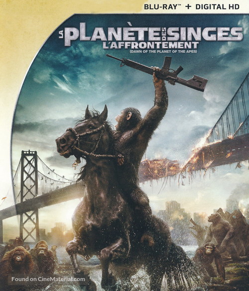 Dawn of the Planet of the Apes - French Blu-Ray movie cover