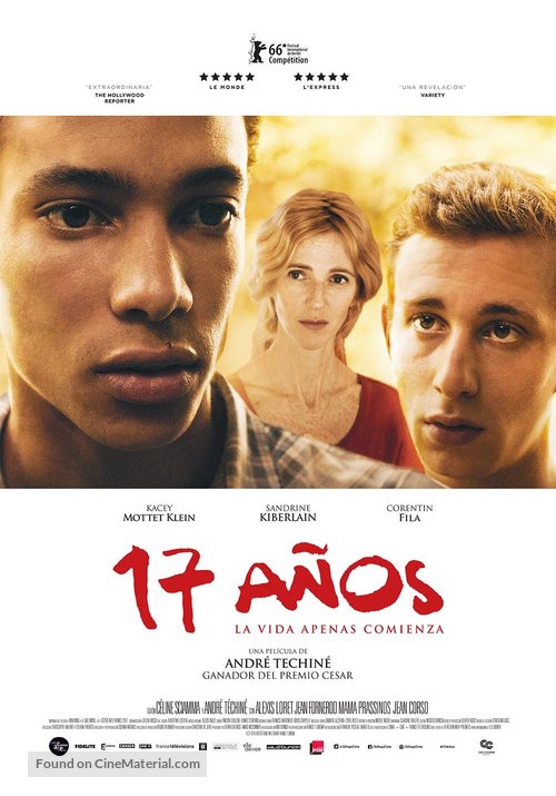 Quand on a 17 ans - Colombian Movie Poster