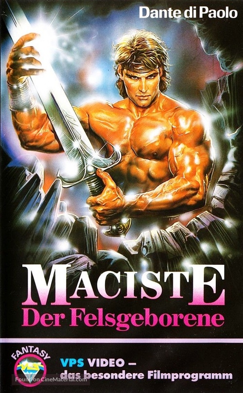 Maciste alla corte del Gran Khan - German VHS movie cover