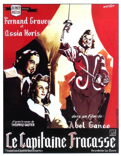 Le capitaine Fracasse - French Movie Poster