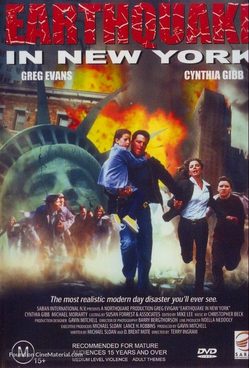 Earthquake in New York - Australian Movie Cover