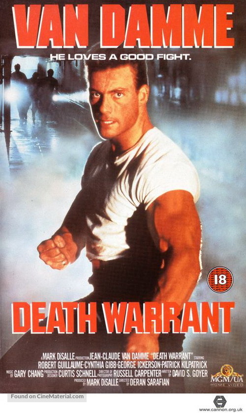 Death Warrant - British VHS movie cover