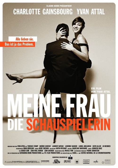 Ma femme est une actrice - German Movie Poster