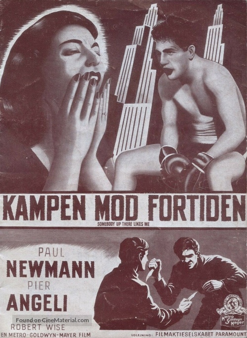 Somebody Up There Likes Me - Danish poster