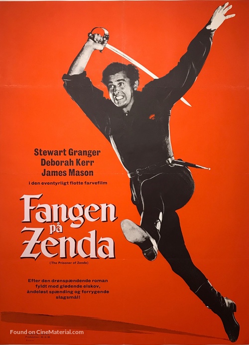 The Prisoner of Zenda - Danish Movie Poster