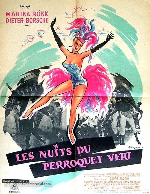 Nachts im gr&uuml;nen Kakadu - French Movie Poster