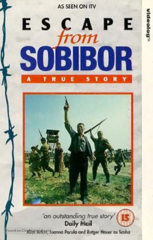 Escape From Sobibor - British VHS movie cover