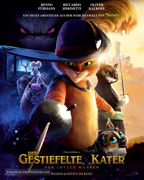 Puss in Boots: The Last Wish - German Movie Poster