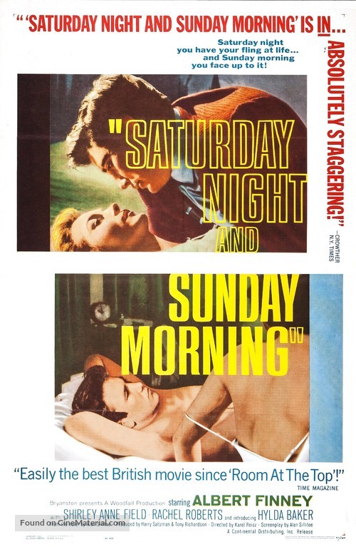 Saturday Night and Sunday Morning - Movie Poster