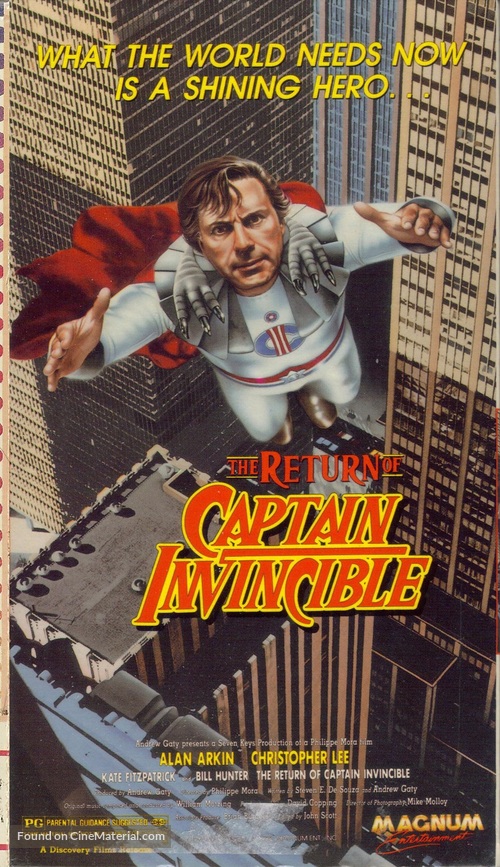 The Return of Captain Invincible - VHS movie cover
