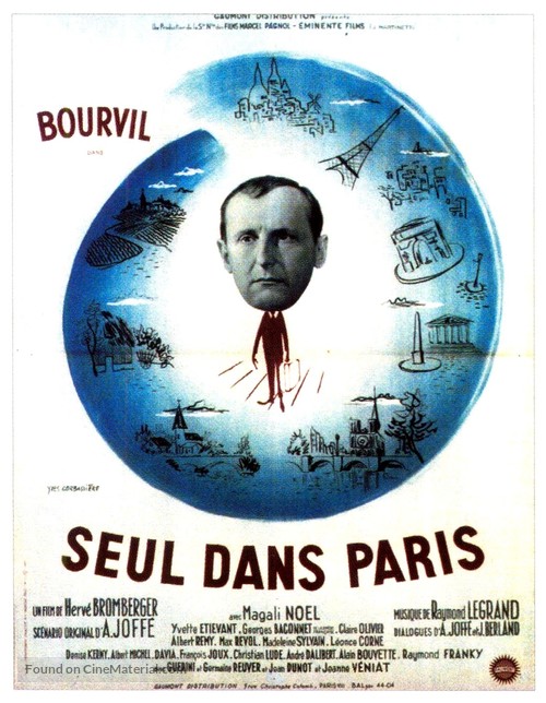 Seul dans Paris - French Movie Poster