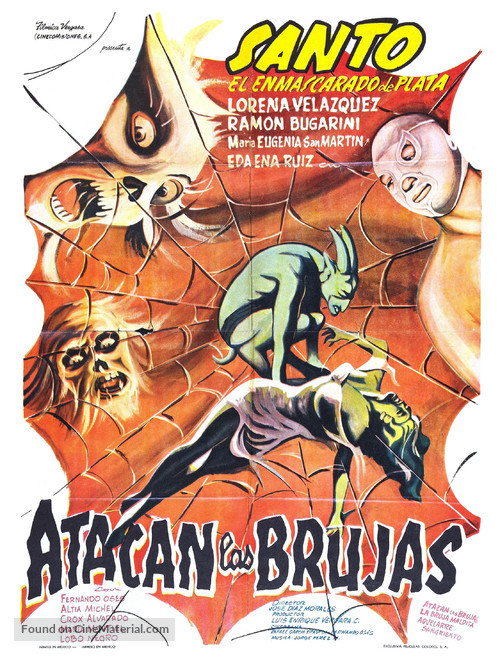 Atacan las brujas - Mexican Movie Poster