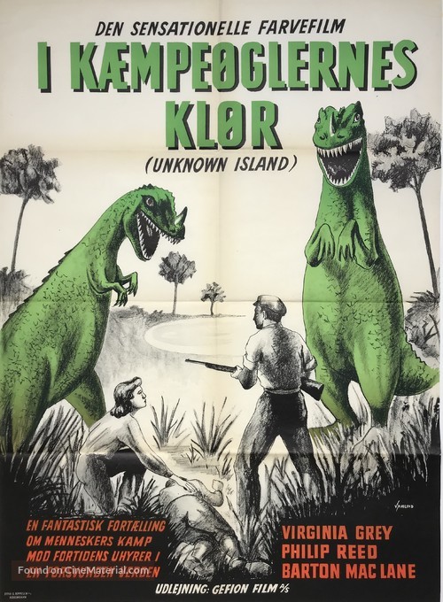 Unknown Island - Danish Movie Poster