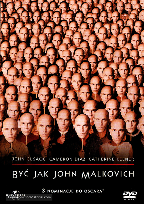 Being John Malkovich - Polish DVD movie cover