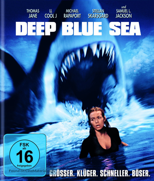 Deep Blue Sea - German Movie Cover