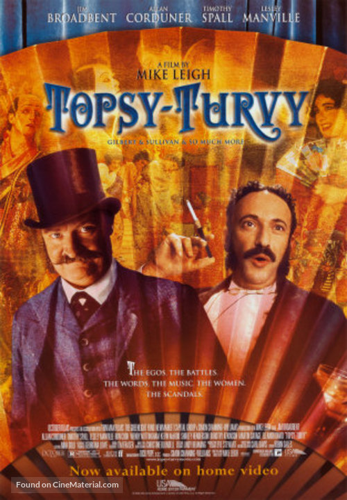 Topsy-Turvy - Video release movie poster